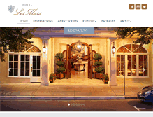 Tablet Screenshot of hotellesmars.com